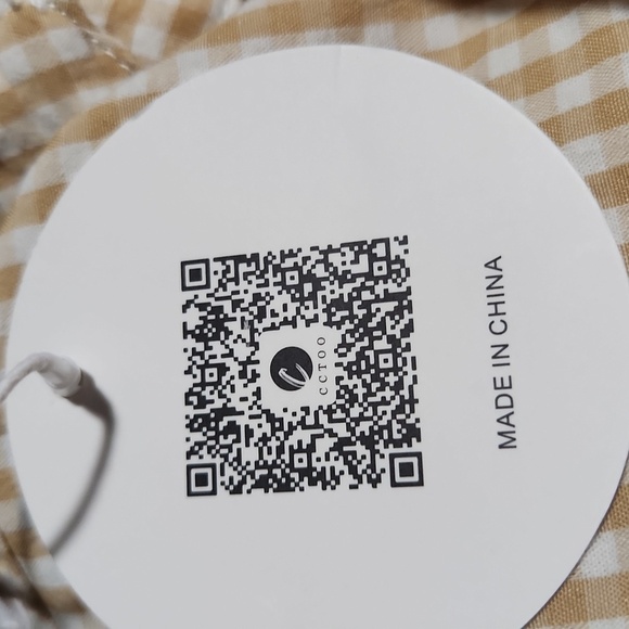 CCTOO Women's Yellow Button-Down Dress Size L. - Picture 12 of 13